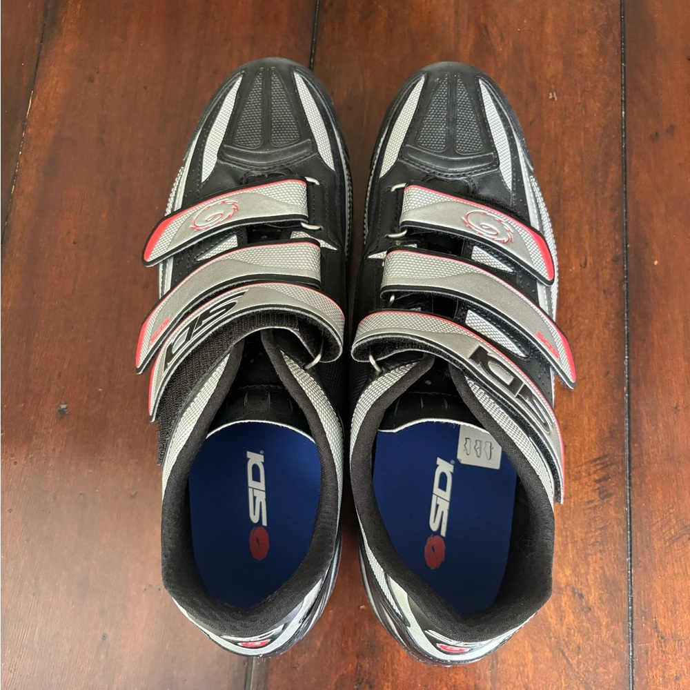 SIDI SIERRA MENS MOUNTAIN BIKE CYCLING SHOES EU 47 US 12.5 BLACK & SILVER